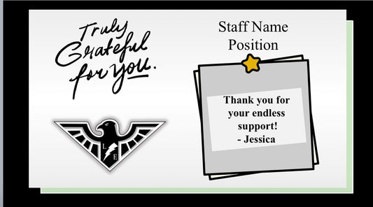 Graduation Announcement - Thank a staff member